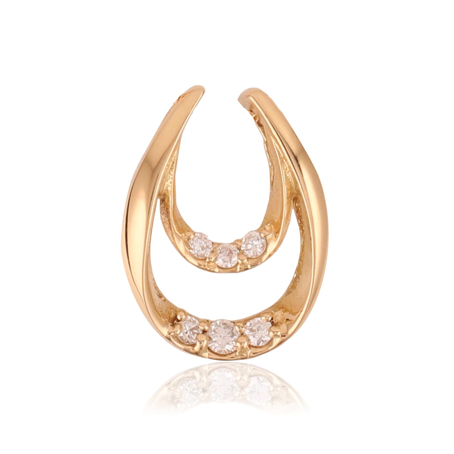 Amazon.co.jp: [ビジュブティック] 18金 ペンダントトップ 馬蹄